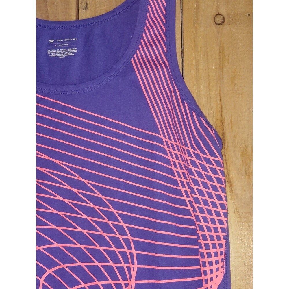 Tek Gear Large Purple And Coral Tank Top Women's - Picture 2 of 7